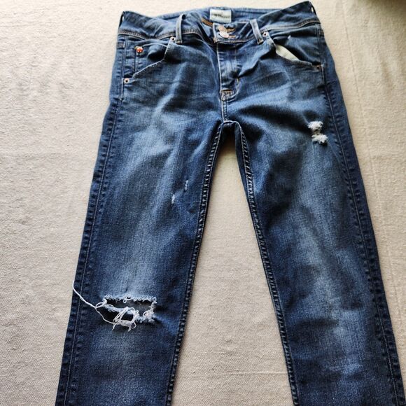 Hudson Jeans Women 28 Blue Denim Collin Flap Skinny Stretch Actual 28x31 - Picture 2 of 16